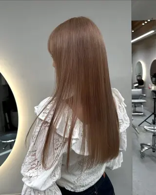 ロング SOL.所属・ハイトーンカラー/デ ザインカラー中川竜斗のヘアスタイル