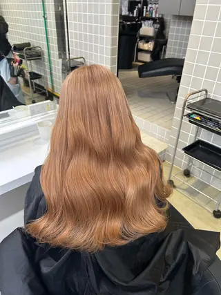 ロング カラー ヘアアレンジ 💎韓国/ レイヤー カット/ 暖色🫧のヘアスタイル