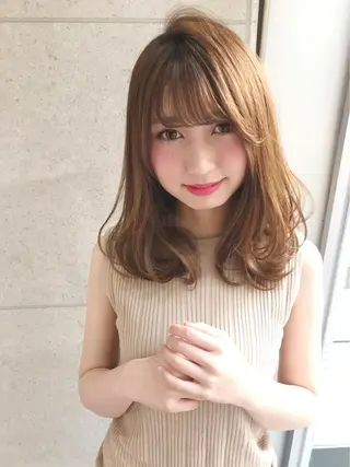 セミロング ほさか しんごのヘアスタイル