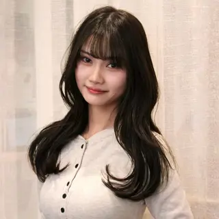 ロング カラー マエダルイ🌐 レイヤースタイルのヘアスタイル