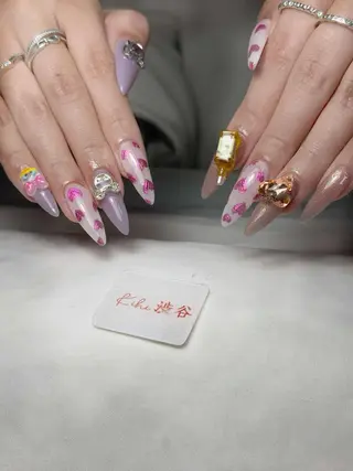 ネイル 💕鈴木ユリ パラジェル/オフ無料のネイルデザイン