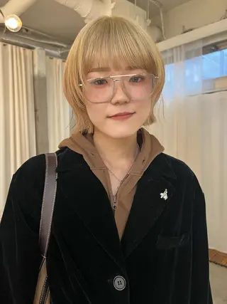 ミディアム カラー haco＋所属・圧倒的デザイン力 店長🎨RENAのヘアスタイル