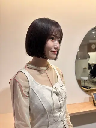 ショート カラー Chiho / 梅田 / ボブ/ パーマのヘアスタイル