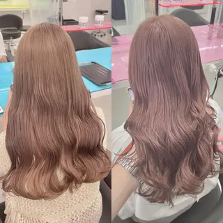 カラー ミルクティーカラー イイサカシュンスケのヘアスタイル