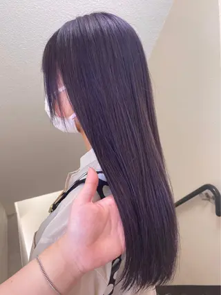 ロング カラー パーマ ヘアアレンジ メンズ キッズ ネイル マツエク・マツパ 女性専用サロン梅田 髪質改善カラーakiのヘアスタイル