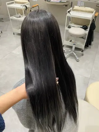 ロング カラー 中村 心春のヘアスタイル