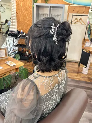 ミディアム ヘアアレンジ bright所属・miku ヘアセット/着付けのヘアスタイル