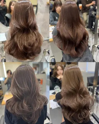 ロング カラー 宮本 優のヘアスタイル