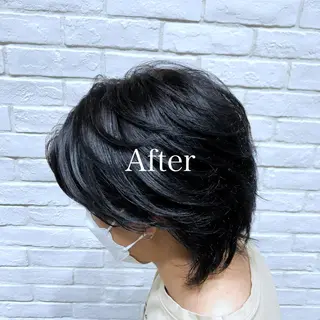 ショート カラー メンズ レディースヘア💫 加藤たいが🐯のヘアスタイル