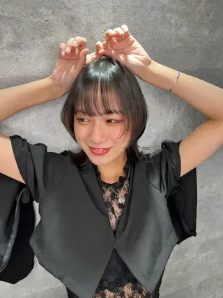 ショート ダブルカラー 新宿のヘアスタイル