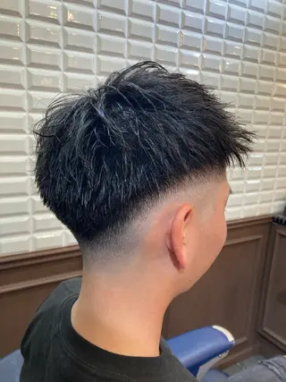 ショート メンズ ルピナス中田店長 山口大地のヘアスタイル