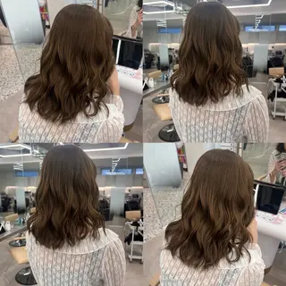 ミディアム ✨ブリーチ/顔周り レイヤー¦YUKA✨のヘアスタイル