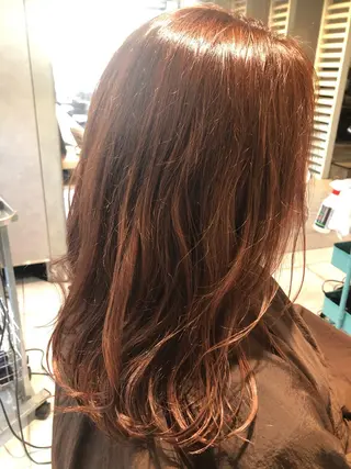 セミロング カラー パーマ 池田 美紀のヘアスタイル