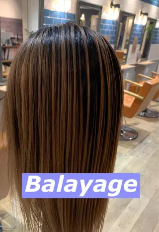 セミロング カラー 髪質改善特化 ミサワコウキのヘアスタイル