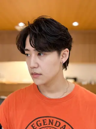 ショート パーマ メンズ 【メンズ縮毛矯正】 FILMS  軍司のヘアスタイル