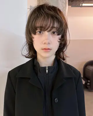 ミディアム 柚音 nero hairのヘアスタイル
