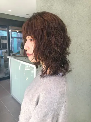 ミディアム HIROKI ” stylistのヘアスタイル