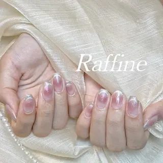 ネイル RAFFINE 月🦋🩵のネイルデザイン