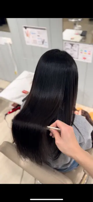 ロング 酸性縮毛矯正/ 髪質改善/信之介のヘアスタイル