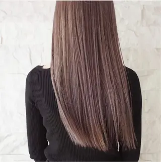 ロング カラー ヘアアレンジ ツガミ リナのヘアスタイル