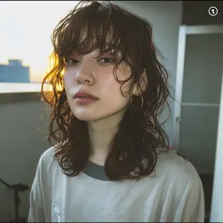 パーマ ブリーチなし透明感 カラー✨横山 佳希のヘアスタイル