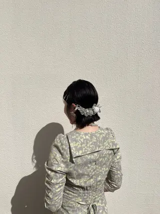 ショート レイヤー×透明感 ヘアセット/ミサトのヘアスタイル