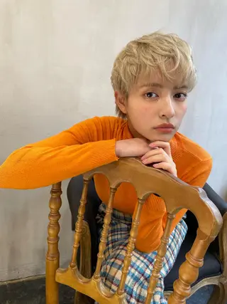 ショート カラー ショート/ボブ/ 心斎橋/宮脇美奈のヘアスタイル