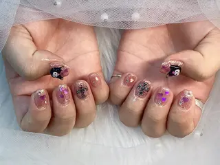 ネイル パーツ全部¥110 サロンミミのネイルデザイン