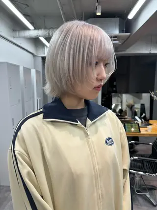 ショート EGO所属・ブリーチカラー💖 rukaのヘアスタイル