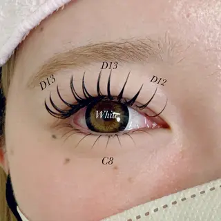 マツエク・マツパ White/マツエク /まつパ/耳つぼのマツエク・マツパデザイン