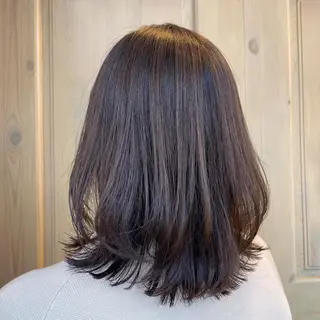 ミディアム カラー tocolaso 柏所属・レイヤーカット/ 根本瑠実のヘアスタイル