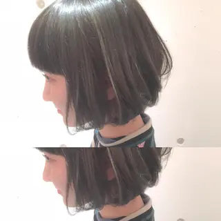 ミディアム カラー THE DAY所属・AKI HASHIMOTOのヘアスタイル