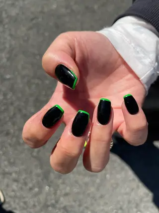 ロング カラー ヘアアレンジ キッズ ネイル マツエク・マツパ 福田 加奈のネイルデザイン