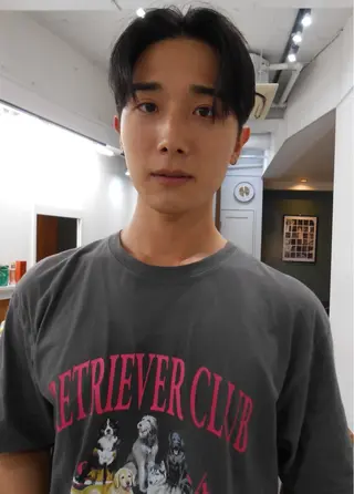 ミディアム メンズ グランジヘア 無造作ヘアHYUGAのヘアスタイル