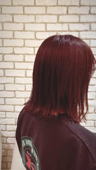 ミディアム カラー ハイトーン✨最新髪質 改善👩ryuyaのヘアスタイル