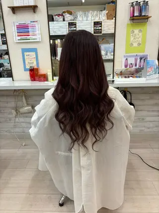 ロング KR2S北野田所属・艶カラー🫧/シール エクステRYOKAのヘアスタイル