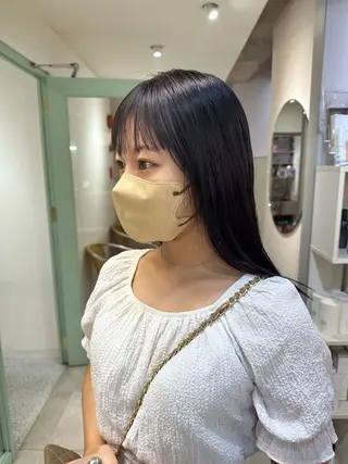 ロング カラー naito/ブリーチ /エクステ/縮毛のヘアスタイル