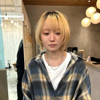 ミディアム カラー メンズ/韓国レイヤー /縮毛矯正/📍爽太のヘアスタイル