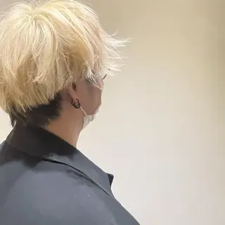 カラー メンズ 夏井 沙織のヘアスタイル