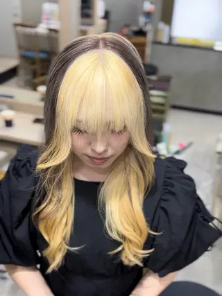 ロング ルーツカラー/ デザインカラー/井川のヘアスタイル