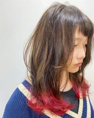 ロング カラー フラム所属・WATANABE MISAKIのヘアスタイル