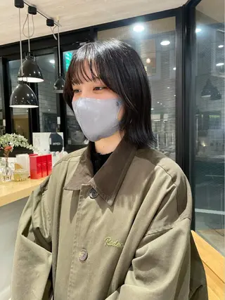 ミディアム haru/レイヤー/ ウルフのヘアスタイル