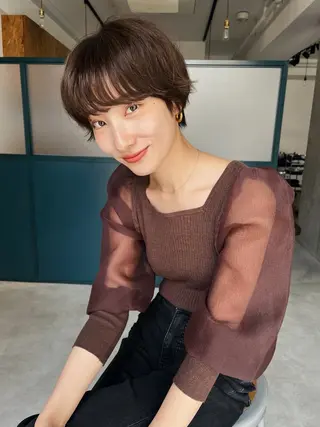 ショート 暖色/パーマ 🌼クニトウメイのヘアスタイル