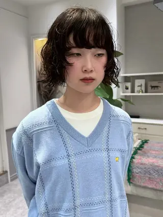 ショート パーマ siki/ボブ パーマ/ayanaのヘアスタイル