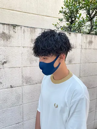 ショート カラー パーマ ヘアアレンジ メンズ スパイキー/フェザー /波巻き/かいとのヘアスタイル