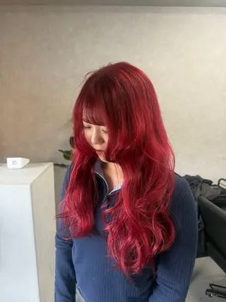 ロング カラー niko_saga_hairmake所属・アヤカ （AYAKA）のヘアスタイル