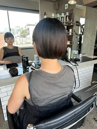 ショート カラー ヘアアレンジ stylist/蛯谷 珠里のヘアスタイル