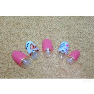 ネイル 痛ネイル/ワンホン/ フィルイン/長さだしのネイルデザイン