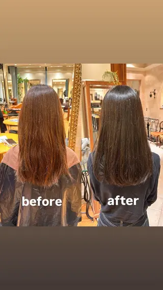 ロング BEAUTRIUM265所属・【ストレート】 平野枝莉のヘアスタイル