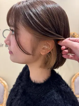 ショート カラー ボブ支持率NO1 🌈CHIKAのヘアスタイル
